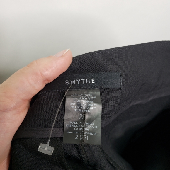 Smythe Stovepipe black wool blend trousers - Picture 2 of 4